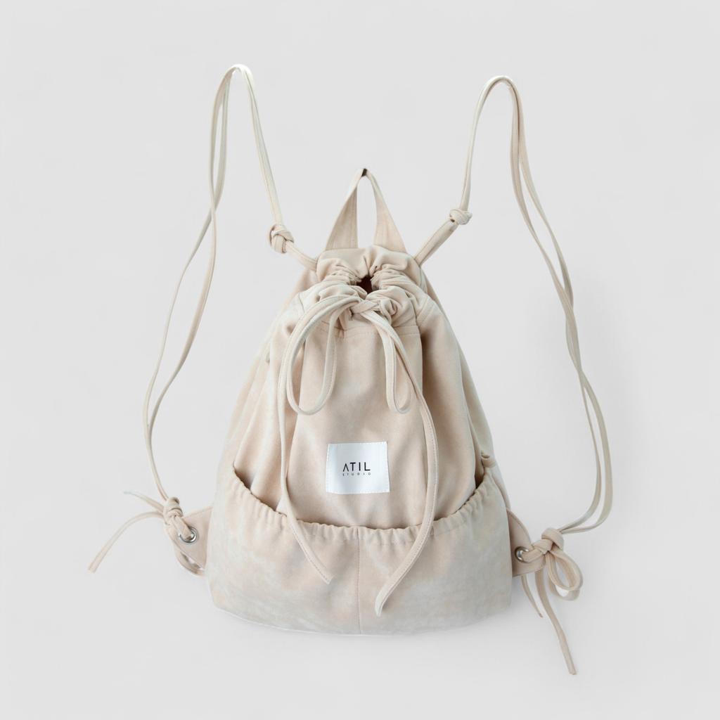 Atil Studio Daily String Backpack _ [Light Beige]