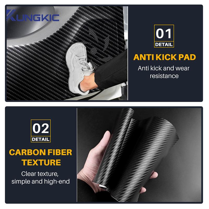 For Leapmotor T03     2024 2025 Door Anti-kick Pad Car Leather Carbon Mat Trim Accessories LHD RHD