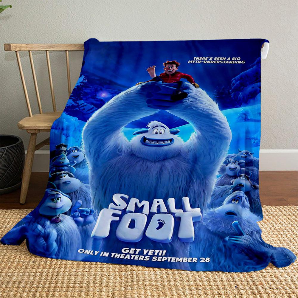 1pc small foot Outdoor Flannel Blanket Soft Plush Decor for Picnics, camping,Bedroom, Playroom, or Lunch Break, Perfect Gift