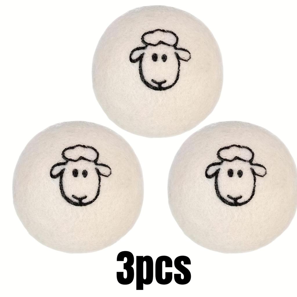 6pcs Wool Drying Balls Static Electricity Reducing Wrinkle Softener Washing Ball Clothes Care Supplies Home Cleaning Gadgets