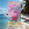 Cartoon P-Peppa Towel P-Pig Beach Towel Travel Lightweight Skin Friendly for Pool Beach Camping Cruise Summer