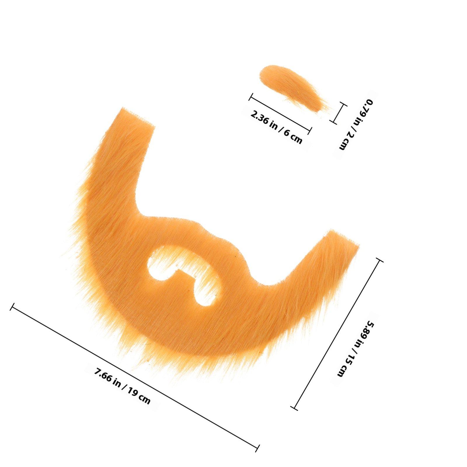 1Set Fake Beard False Eyebrow Simulation Beard Cosplay Prop Cosplay Supply Party Photo Props Decorative Mustache