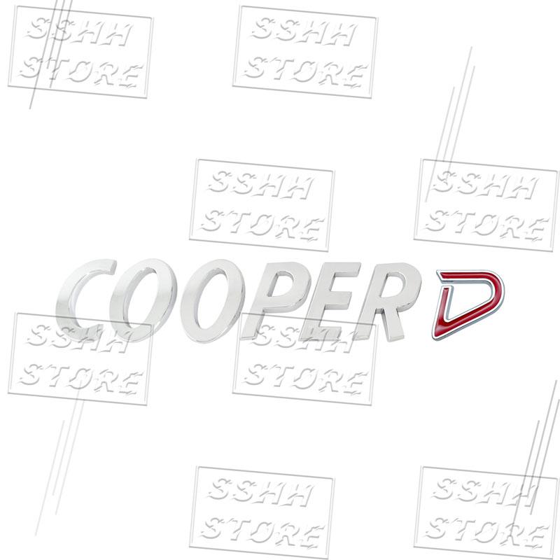 Car-Styling COOPER SD Emblem Car Trunk Body Stickers For Cooper S JCW R55 R56 R57 R58 F54 F55 F56 F57 F60 Countryman