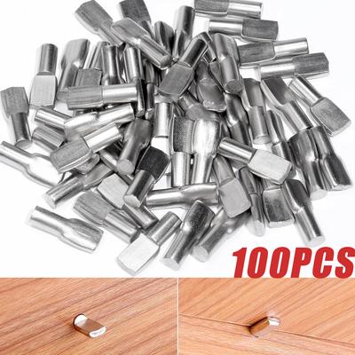 20/40/60 Pezzi Perni Supporto Mensole Tasselli Spilli Tappi 4,8 mm Separatore Mobile Fissaggio Legno Vetro Ripiano Supporto Mobile Holder