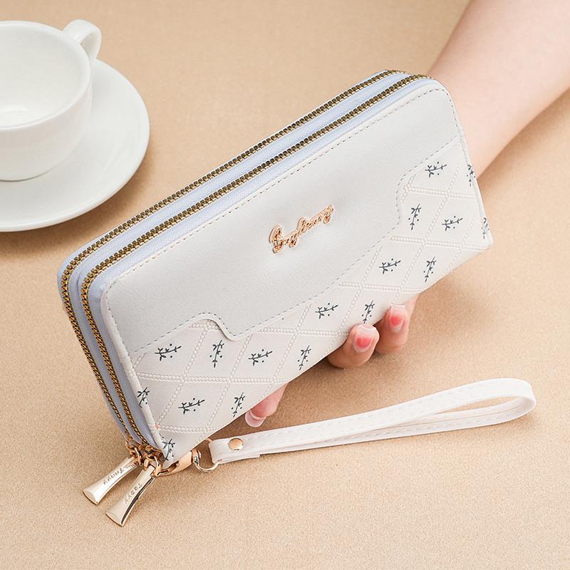 IELGY Long Wallet Korean Version Simple Stitching Card Holder