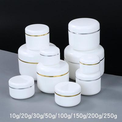 10g-250g Round PP Refillable Face Cream & Cosmetics Box