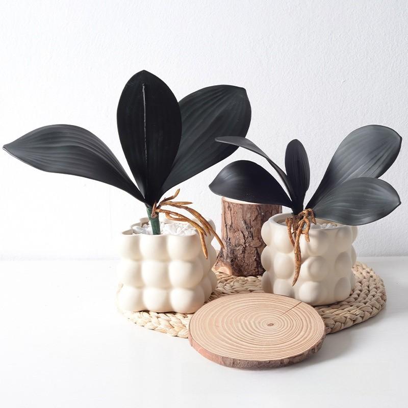 Phalaenopsis Leaves Synthetic Plastic Greenery For Diy Floral Projects Wedding And Photography Props