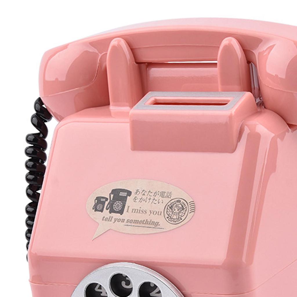 Retro Telefon Skarbonka Dekoracja Domu Bank na Monety Telefon Pudełko do Oszczędzania Pieniędzy na Festiwal Boże Narodzenie Dom Salon Dorosły Dzieci