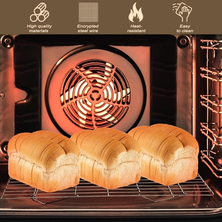 1 Stück stapelbares Kühlregal-Set | Gusseisen, Antihaftbeschichtet, Spülmaschinenfest, Ideal zum Kochen, Backen, Grillen, Ofen- und Spülmaschinengebrauch, -sicher, Schwarz
