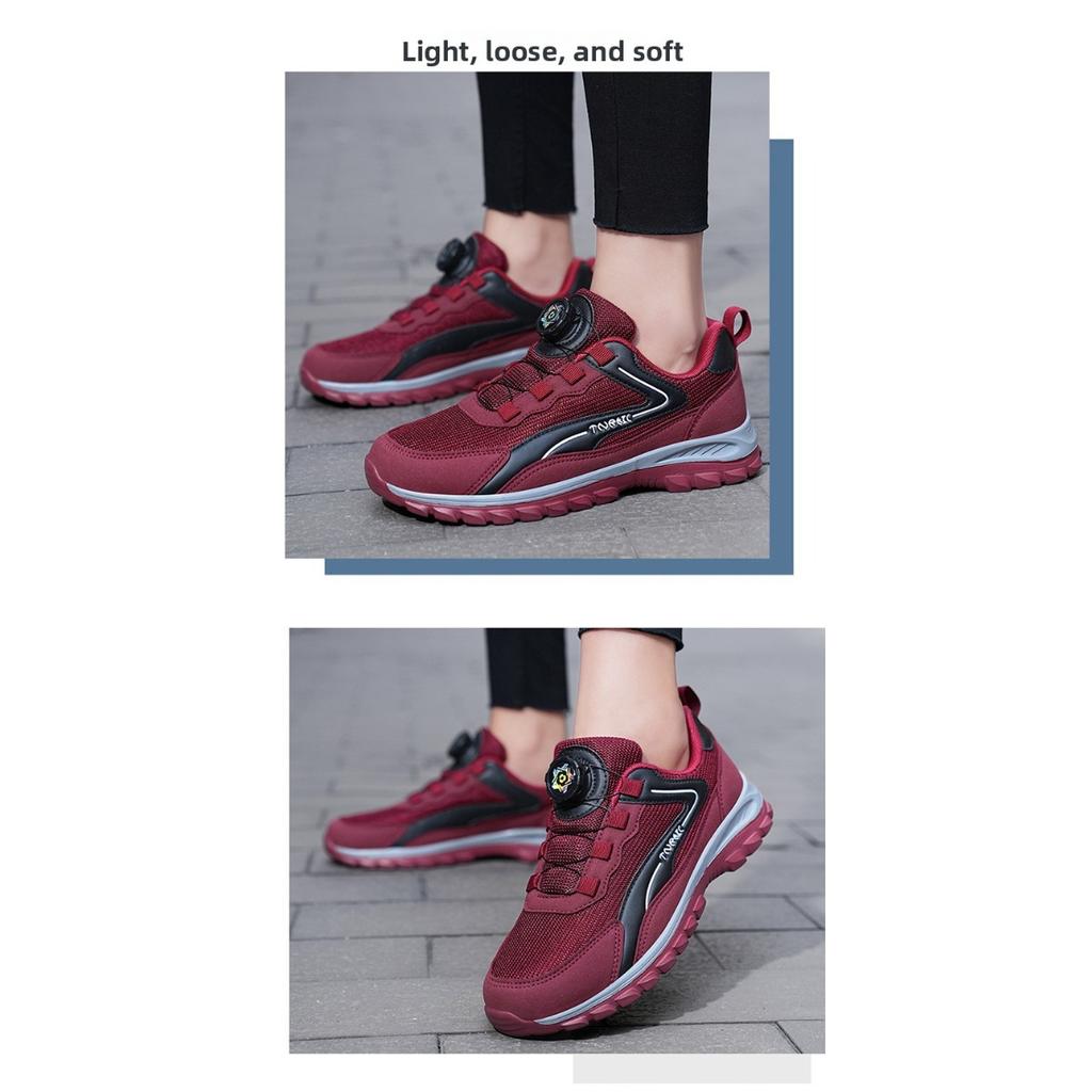 Trendy Men's and Women's Shoes, Durable and Breathable Running Shoes, Versatile Rotating Button Casual Shoes