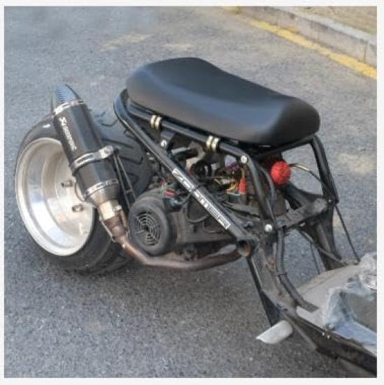 AF58 Seat Assembly for Suzuki Custom Motorcycle (Black) Zoomer,