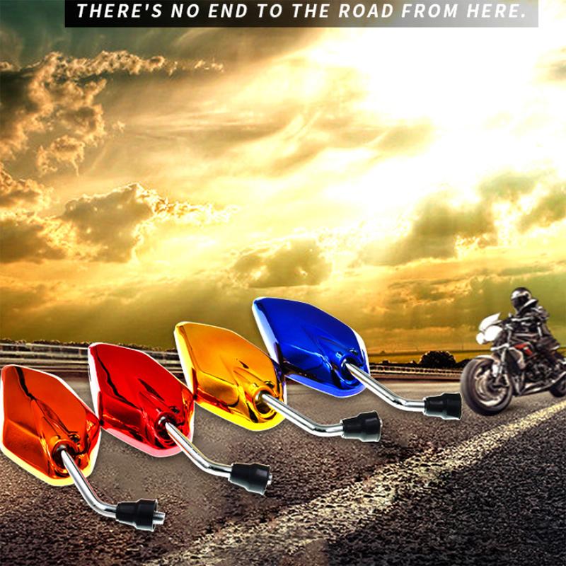 1 Para Uniwersalne Motocyklowe Lusterka Wsteczne Części Zamienne Skuter E-Bike Lusterko Pomocnicze do Cofania Modyfikowane Akcesoria