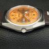 AUTOMATIC VINTAGE SEIKO 5 JAPAN 6349A MENS ORANGE COLOR DIAL WATCH a701293-5 R206a-a701293