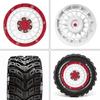 4pcs 90mm Rubber Tires Wheels for MJX 16207/16208 HBX 16889 SCY 16101/16102 Traxxas 1/16 Summit E-Revo ARRMA Mini Kraton
