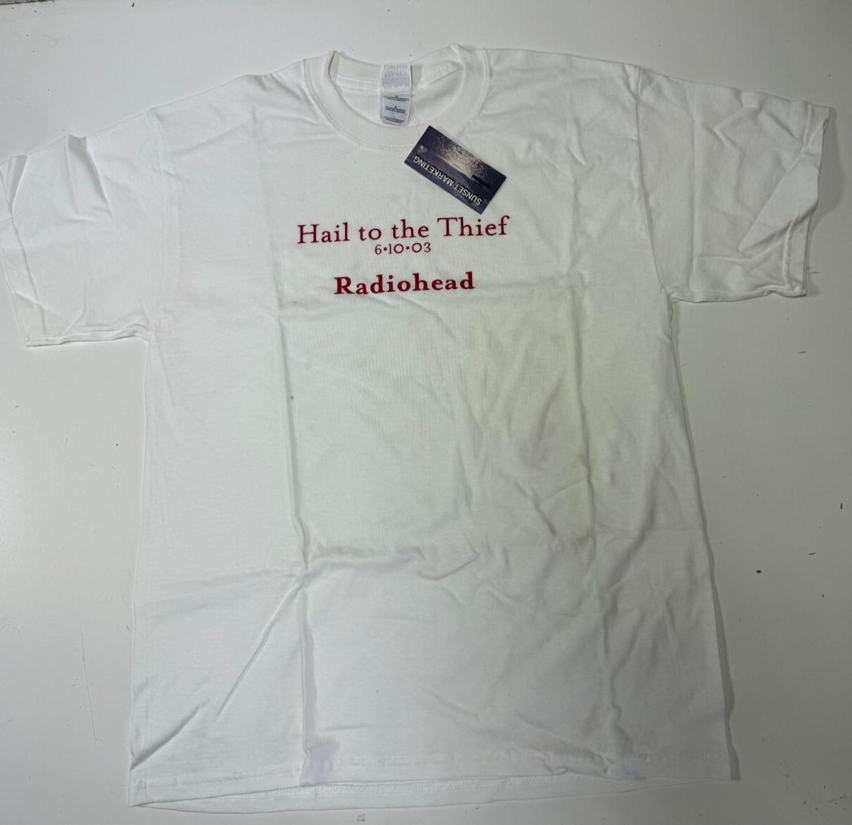 Vintage 6-10-03 Radiohead Hail to the Thief NEW W TAG RARE PROMOTIONAL M