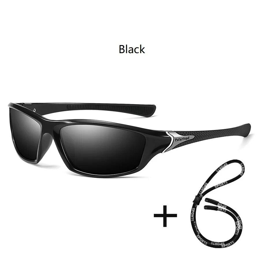 Men And Women Outdoor Sports Polarized Sunglasses With Chain Cycling Climbing Skiing Fishing Vintage Sun Glasses UV400 Eyewear