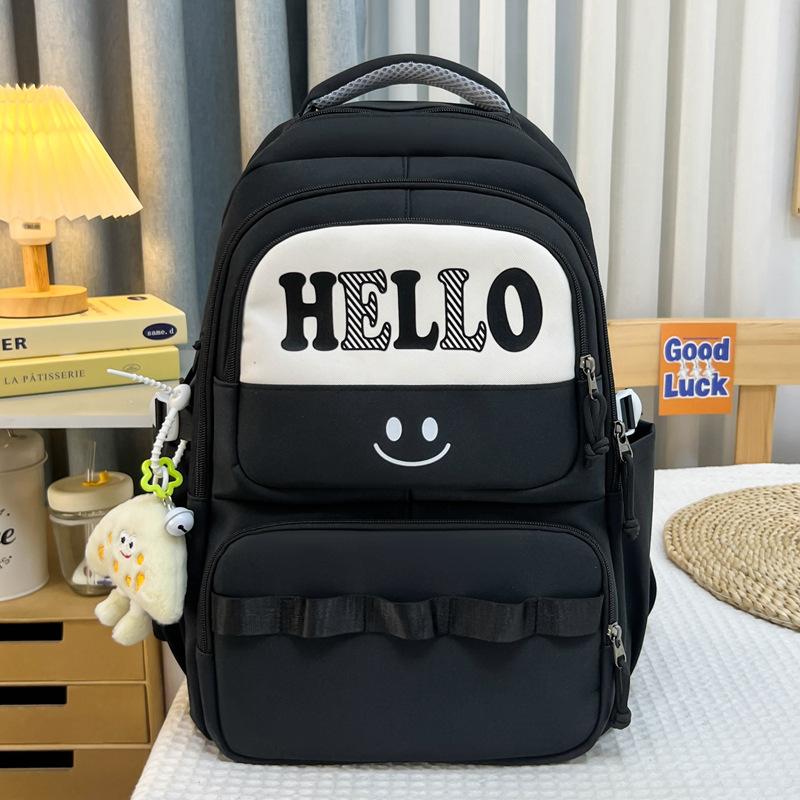 Junior High School Student Schoolbag Large Capacity New Japanese Backpack Men and Women the Same Style Fashion Simple Travel Leisure Backpack Women