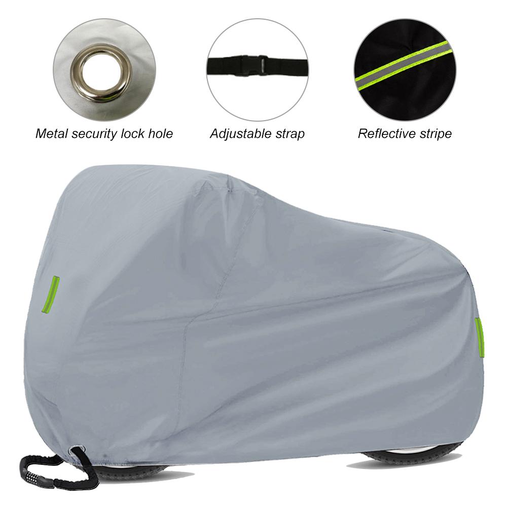 Bike Cover,   Cover, Bike Rain Cover Waterproof Anti Dust Rain UV   Hvy Duty for Mountain Bike, Road Bike with reflective stripe,Lock-h