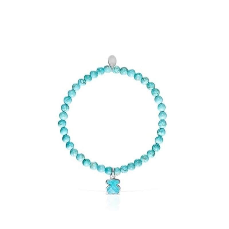 TOUS Silver and Dyed Magnesite TOUS Icon Color Bracelet 212531500