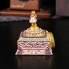 New clock landline enamel color jewelry box metal handicrafts ring necklace jewelry storage box home decoration