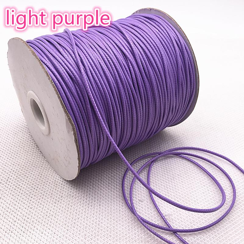 NEW 10 Meters 1mm 1.5mm Waxed Cotton Cord Waxed Thread Cord String Strap Necklace Rope Bead DIY Jewelry Making for Bracelet