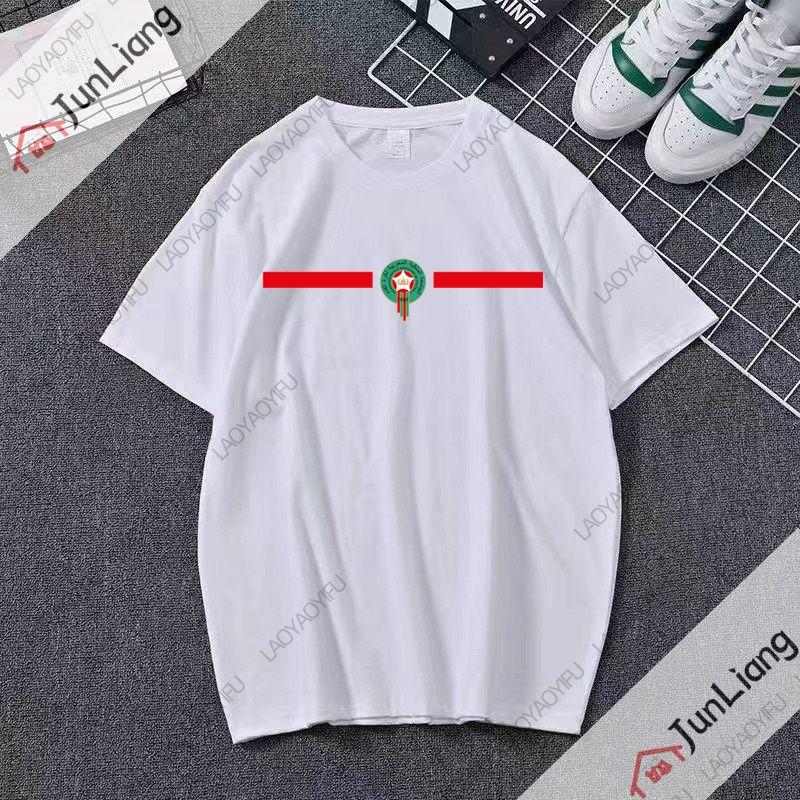 Marokkanisches Flaggenmuster Herren T-Shirt Marokkanisches spirituelles Symbol T-Shirt Herren 2025 Modell atmungsaktives und bequemes Oberteil