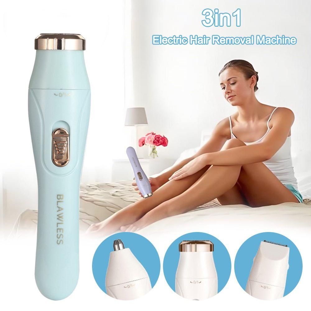 Rechargeable Electric Hair Removal Machine 3in1 Women's Hair Remover  for Armpit Face Leg Hair
