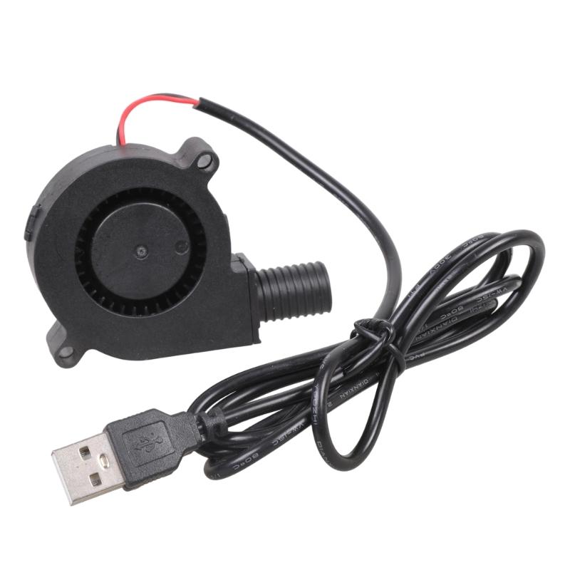 USB 5V High Speed Blower Fan 4300RPM For 3D Printer Computer Coolers Compactly Plastic Cooling Fan With 95cm Cable 1