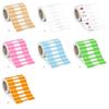 500Pcs Portable Price Tags Blank Kraft Paper Tags Ring Price Tags Sticker  Jewelry Display
