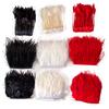 Feather1 Meter Natural Feather Trim Fringe Multi-color White Black Red Ostrich Turkey Feathers for Wedding Dress Decoration DIY Crafts