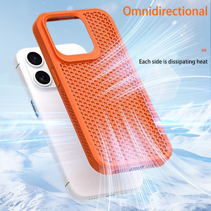 For iPhone 13 Pro Case PC+TPU Heat Dissipation Hollow Cover Phone Accessories Distributors