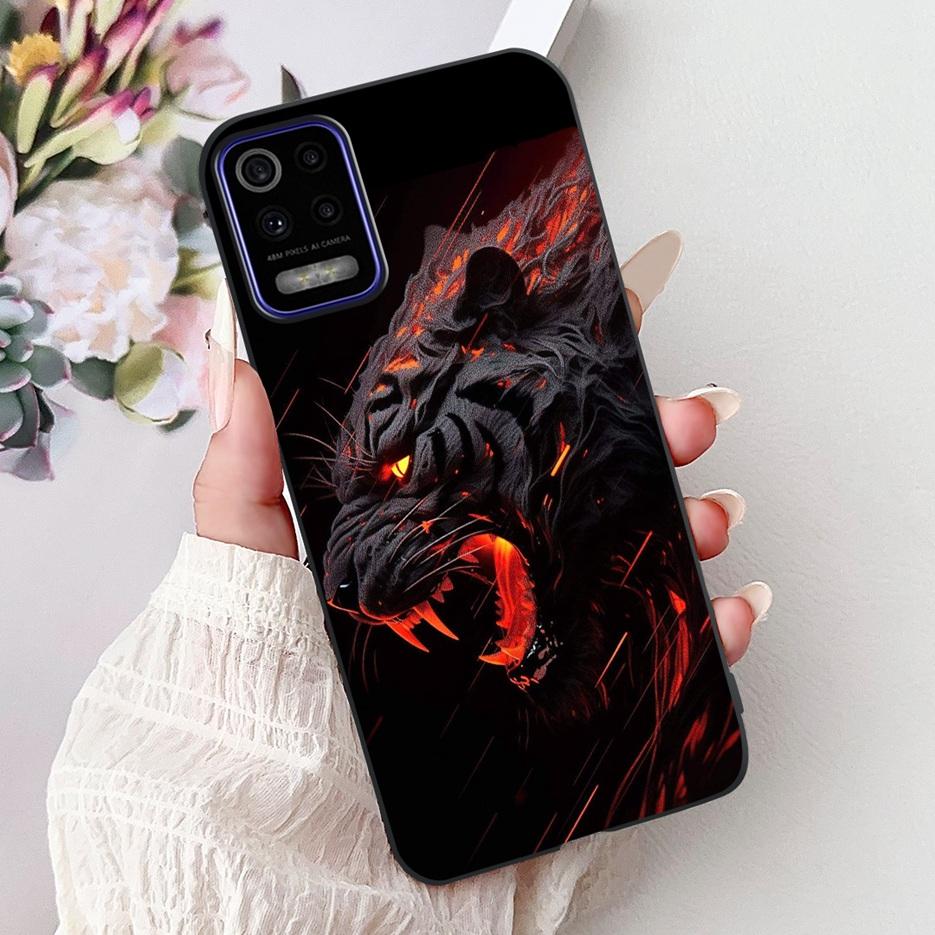 For LG K52 K62 2020 Case LM-K520 LM-K525 Stylish Love Heart Painted Cover Soft TPU Phone Case For LG K62 K 52 LGK52 LGK62 Fundas
