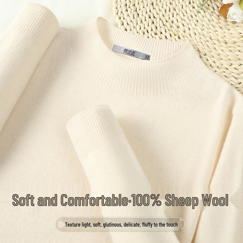 

SNOWFLYING Women s 100% Merino Wool Mock Neck Sweater M