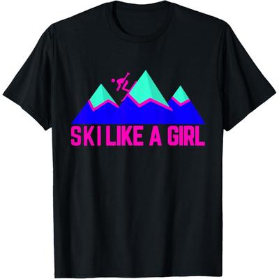 Ski Like A Girl T-Shirt T-Shirt