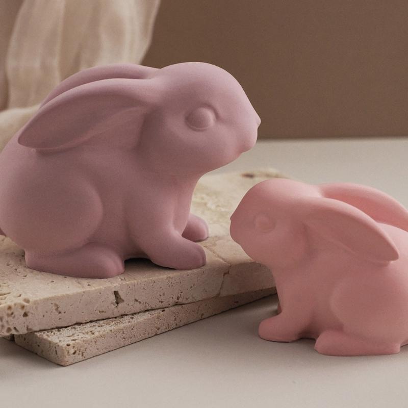 Food Grade Moulds Silicone Rabbit Mold Silicone Texture Perfect for Decorations Crafting and Holiday Party Supplies