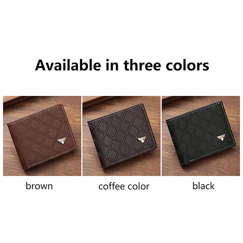 Business Men'S Wallets Pu Leather Soft Multifunctional Coin Pocket Id Credit Cards Holder Male Money Coin Photos Short Purses