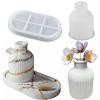 3D Vase Silicone Mold DIY Casting Molds Unique Concrete Vase Mold  Home Decor