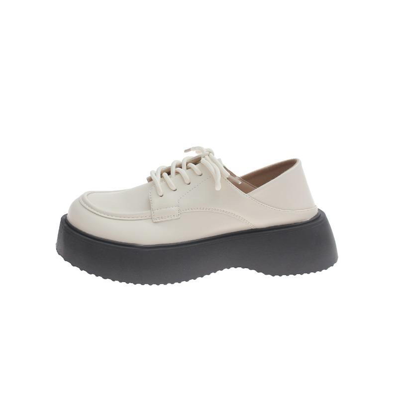 Retro Leather Shoes, Women's Thick-soled Shoes, Single Shoes and Big-headed Shoes Are All Versatile