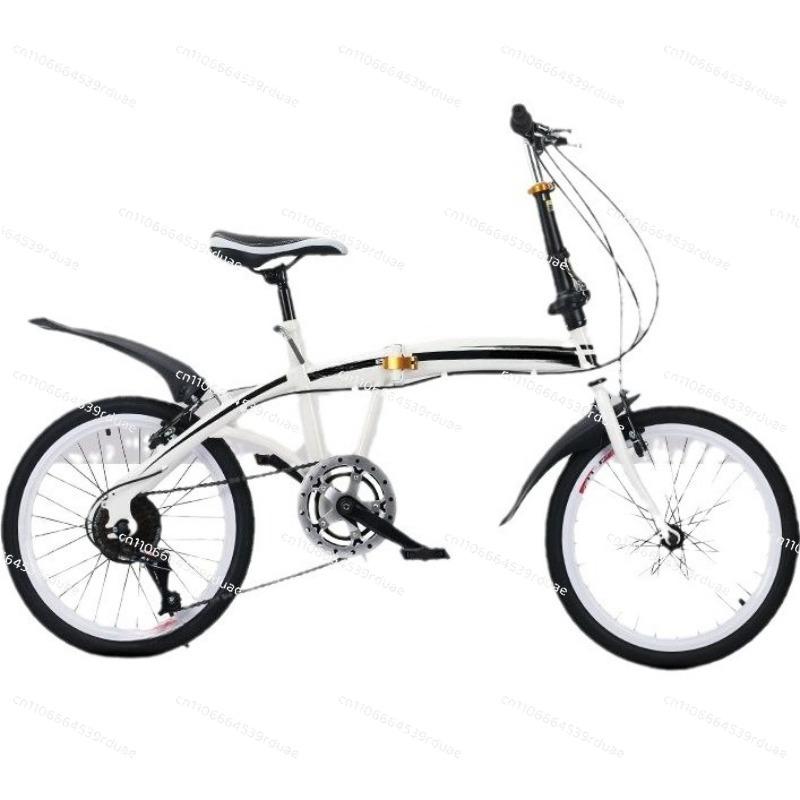 20 tommer foldbar cykel foldbar 7-trins kompakt bærbar bypendler cykel