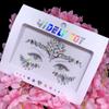 Glue Free 3D Rhinestones Sticker Fake Tattoo Disposable Crystal Facials Sticker Glitter Waterproof Temporary Tattoo Sticker