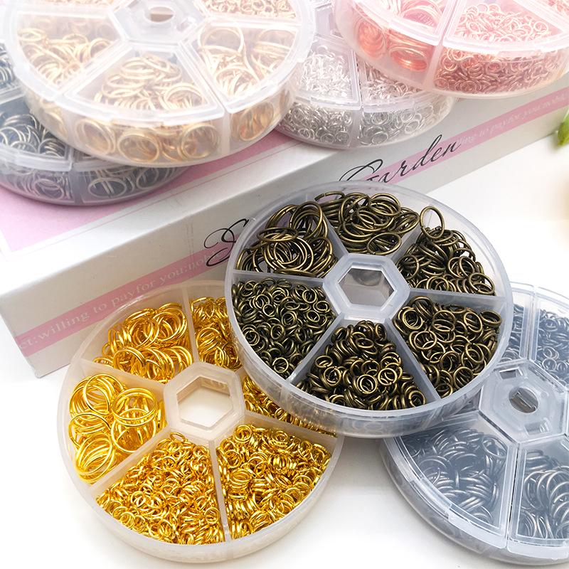 1010-Piece Multi-color Open Jump Rings for DIY Jewelry Making - Iron Rings Set for Handmade Necklaces and Pendants