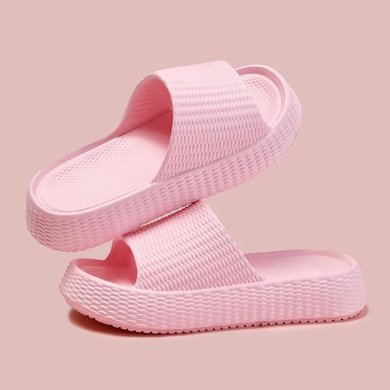 Fashion Chunky Platform Eva Cloud Slippers Women Thick Soft Sole Bathroom Home Slides Woman 2025 Summer Non Slip Beach Flip Flops Female