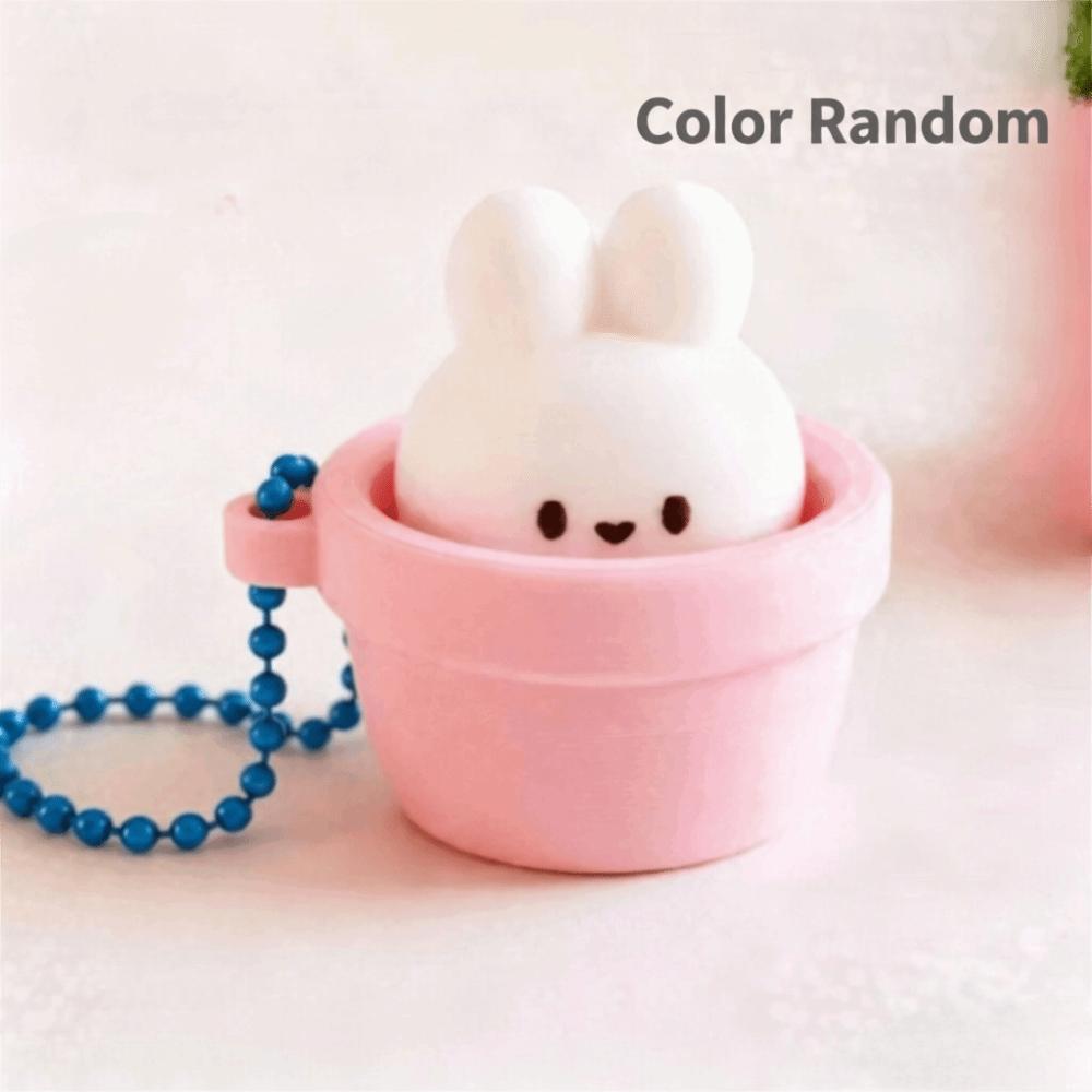Finger Button Clicker Fidget Keychain Button Press Click Keyring Gifts for Children