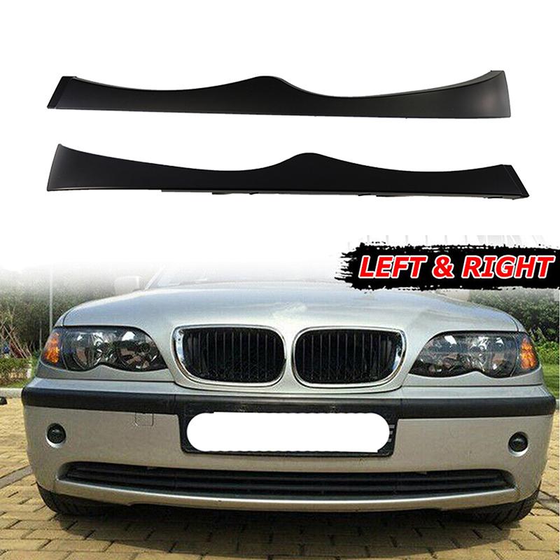 Car Front Lower Headlight Trim Moulding for BMW 3 Series E46 2001 2002 2003 2004 2005 Sedan Wagon Facelift Auto Exterior Parts