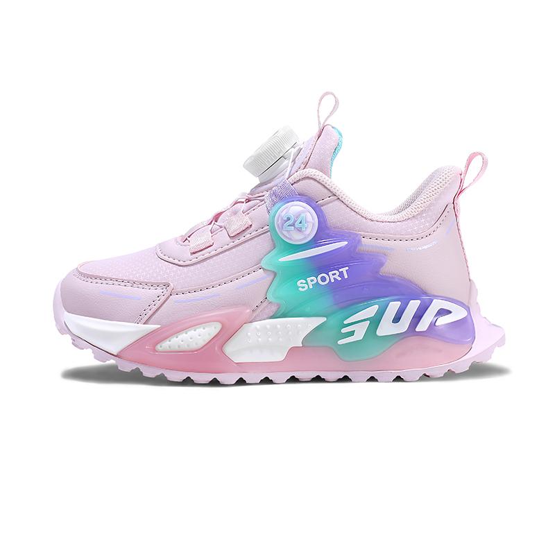 

New Design Children Shoes Pink Platform Girls Tennis Sneaker PU Leather Autumn Kids Daily Sports Shoes School Sneaker for Girl 29 розовый