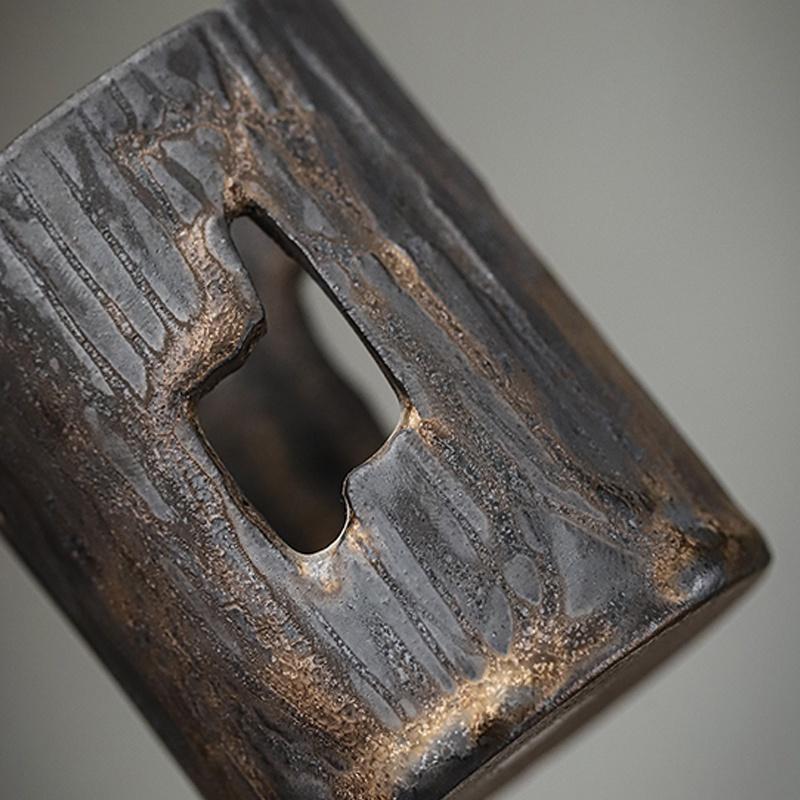 Tin Tea Drain Hand Filter Screen Kung Fu Tea Set Accessories Ebony Side Tea Filter