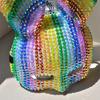 Colorful Rhinestones Masquerade Mask Long Bunnies Ear Mask For Men Women Halloween Masquerade Cosplay