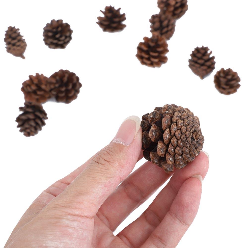 16 szt. Naturalne szyszki sosnowe Ozdoba Wisząca dekoracja świąteczna