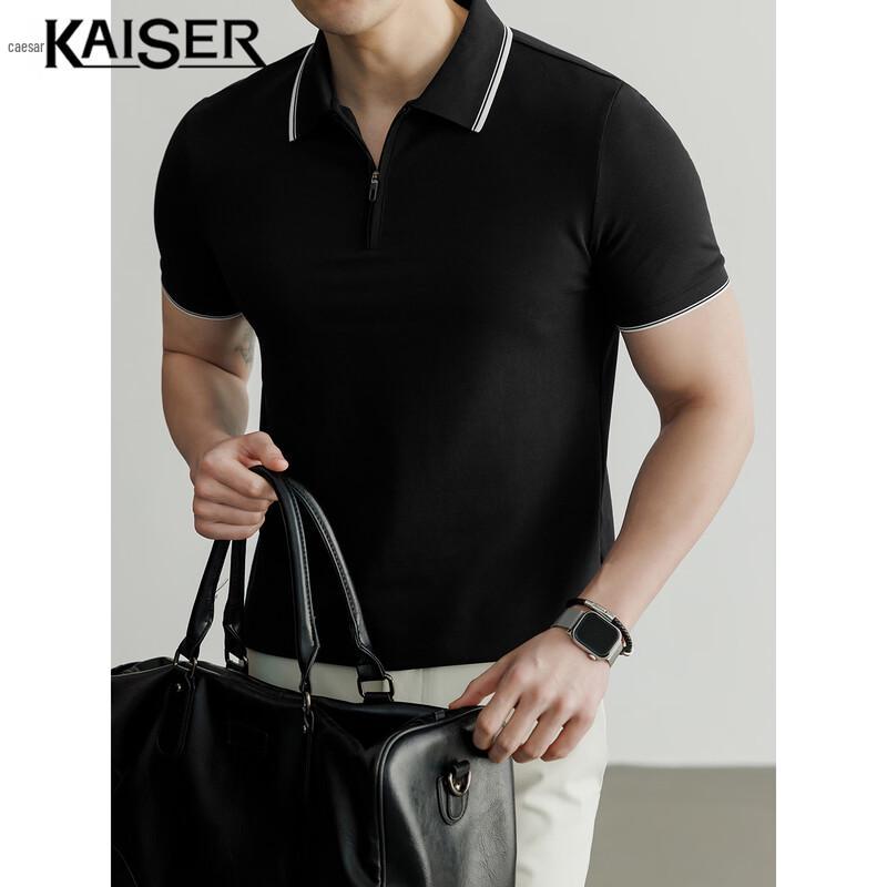 KAISER Men s Long-Staple Cotton Cooling Polo T-Shirt XL