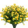 8 Bundles Outdoor Artificial Flowers UV Resistant Boxwood For Indoor Outside Garden Home Decor